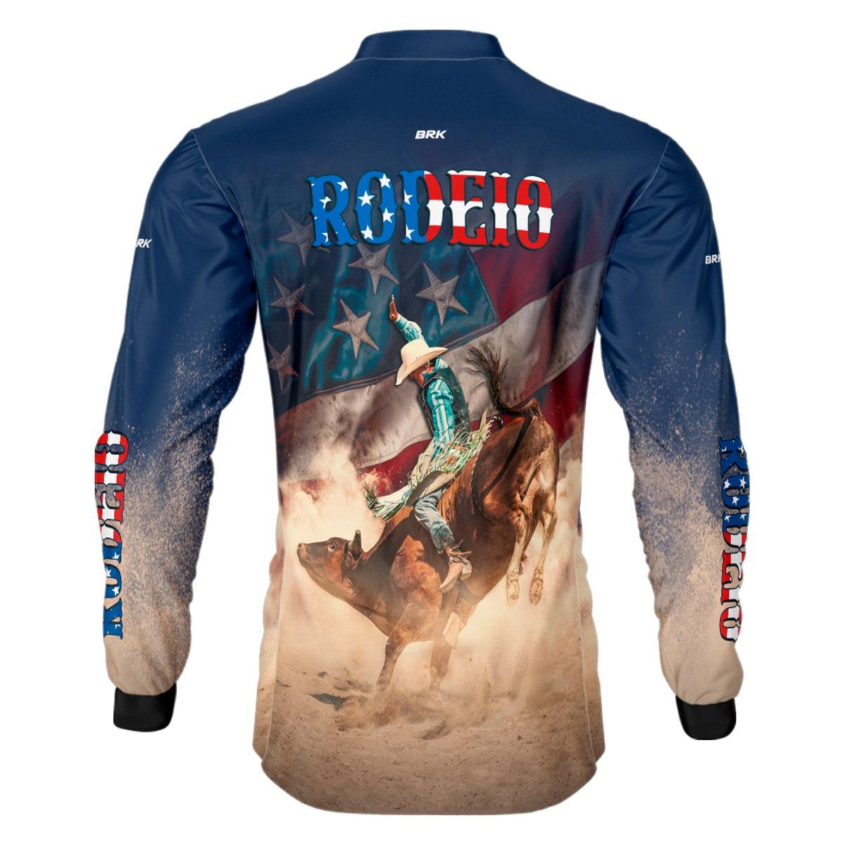Camisa Agro Brk Rodeio EUA com Proteção Solar UV50+
