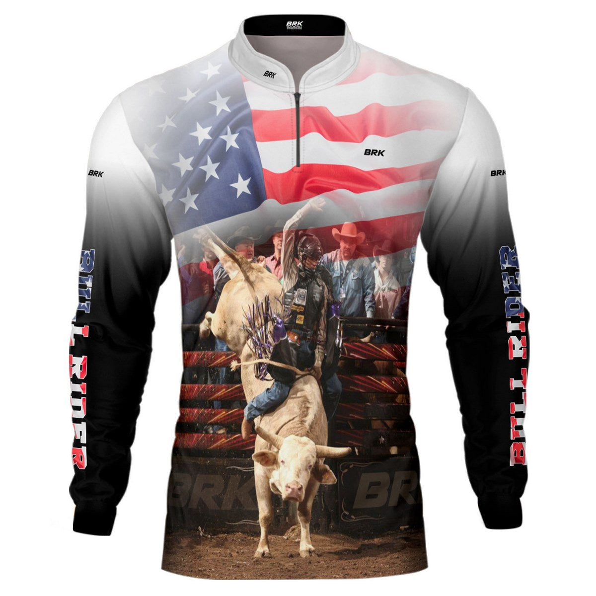 Camisa Agro Brk Branca Rodeio USA com Proteção Solar UV50+