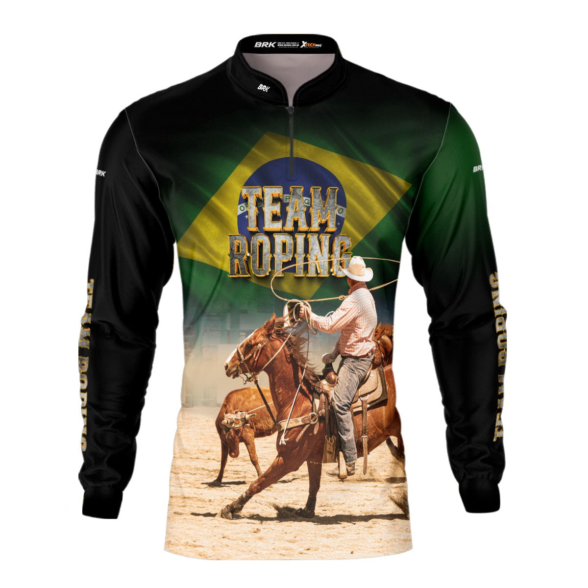 Camisa Agro Brk Team Roping BR Proteção Solar UV50+