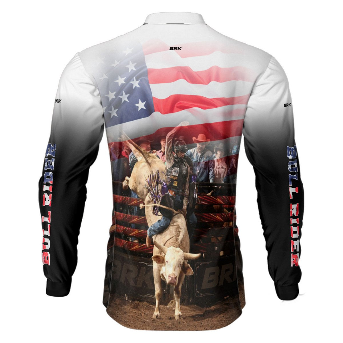 Camisa Agro Brk Branca Rodeio USA com Proteção Solar UV50+