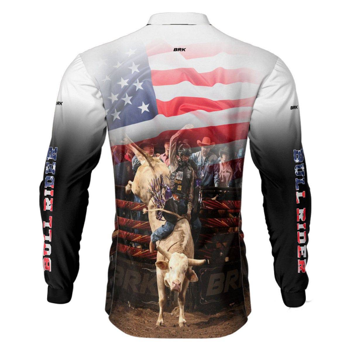 Camisa Agro Brk Branca Rodeio USA com Proteção Solar UV50+