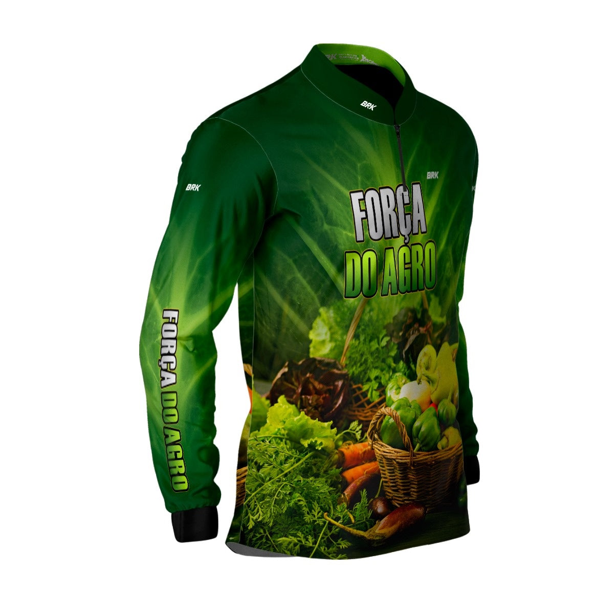 Camisa Agro Brk A Força do Agro Produtor de Hortaliças com UV50+